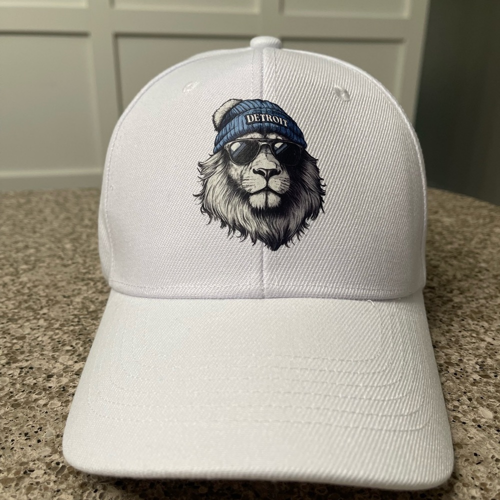 White Lion Graphic Cap